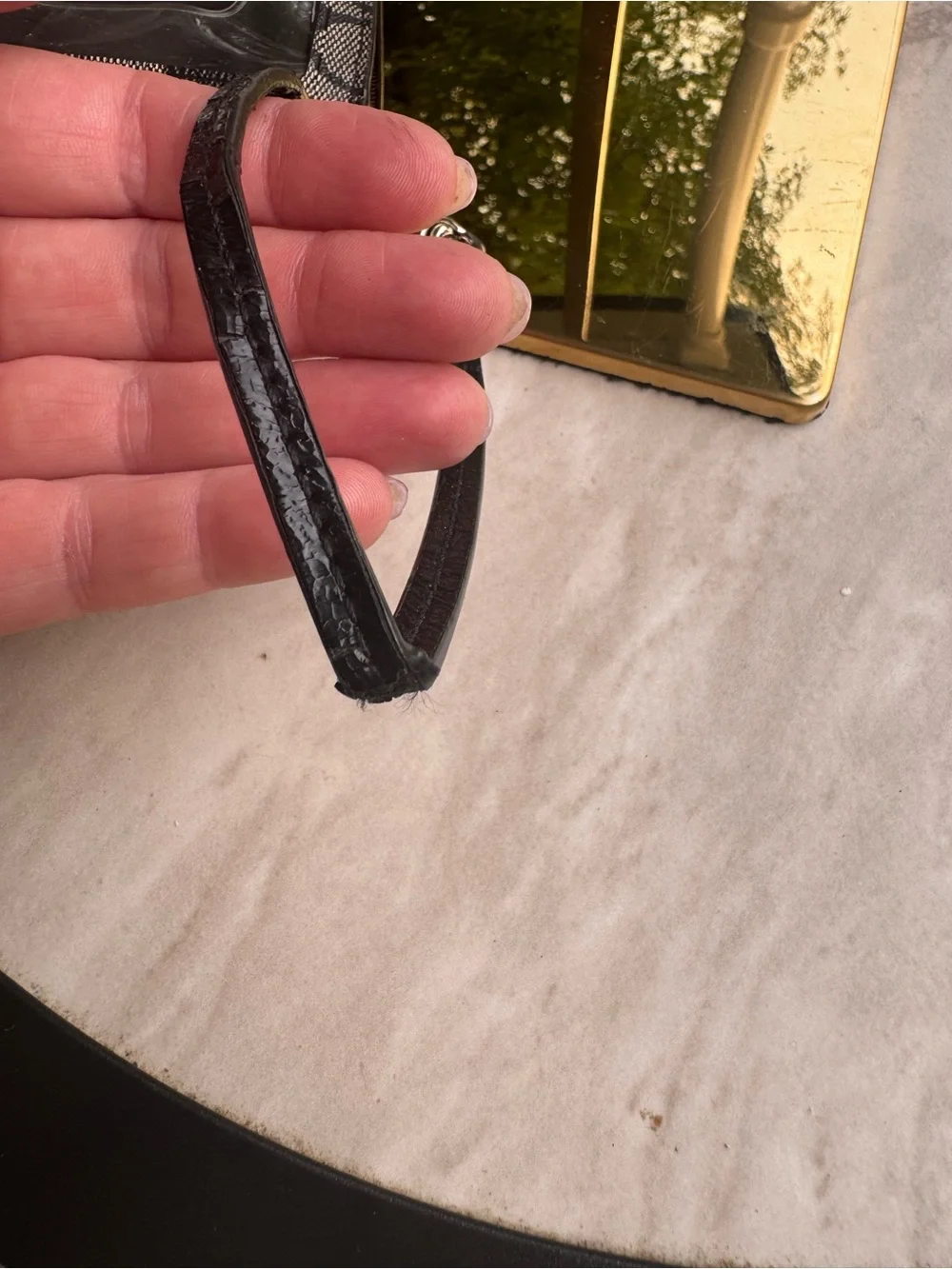 Coach Peyton signature ID skinny Signature Canvas Wristlet